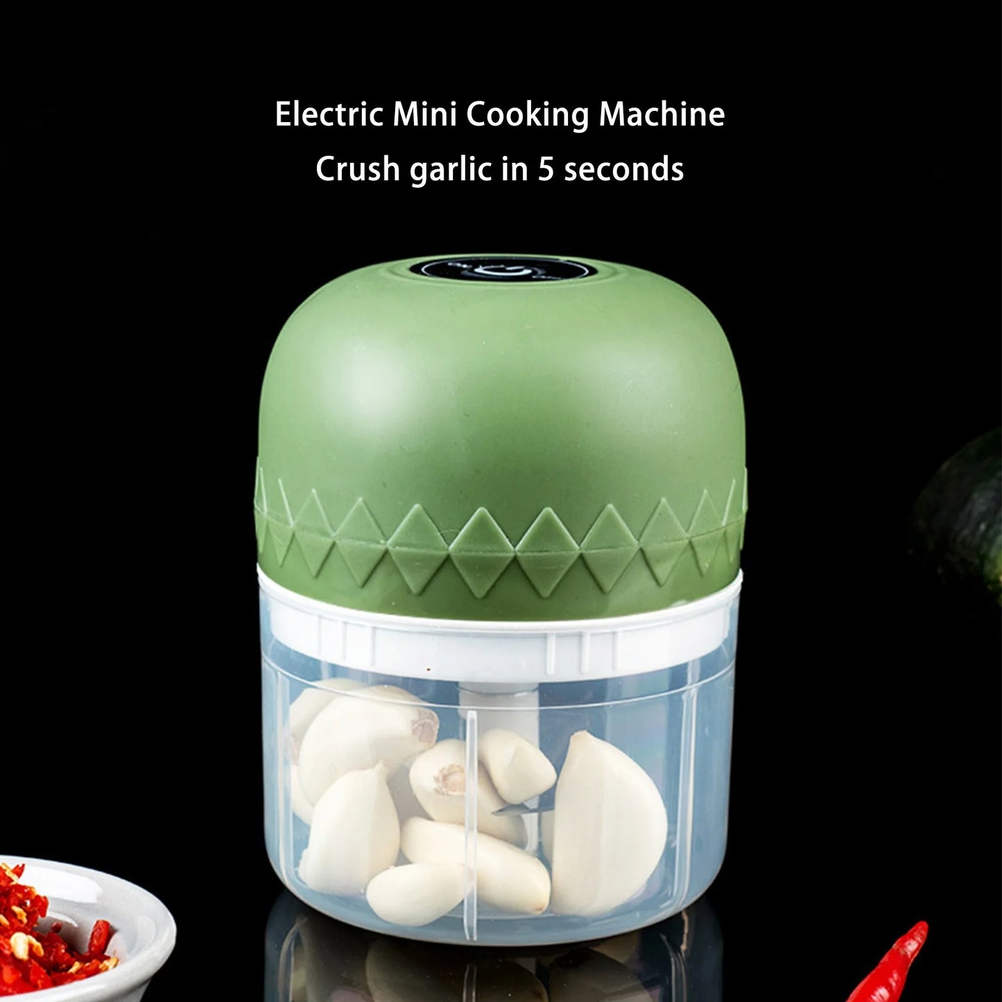 Clearance under $2.00 Wireless Portable Mini Food Chopper,Small Electric Food Processor for Garlic Veggies ,Dicing, Mincing & Puree , Baby Food Maker