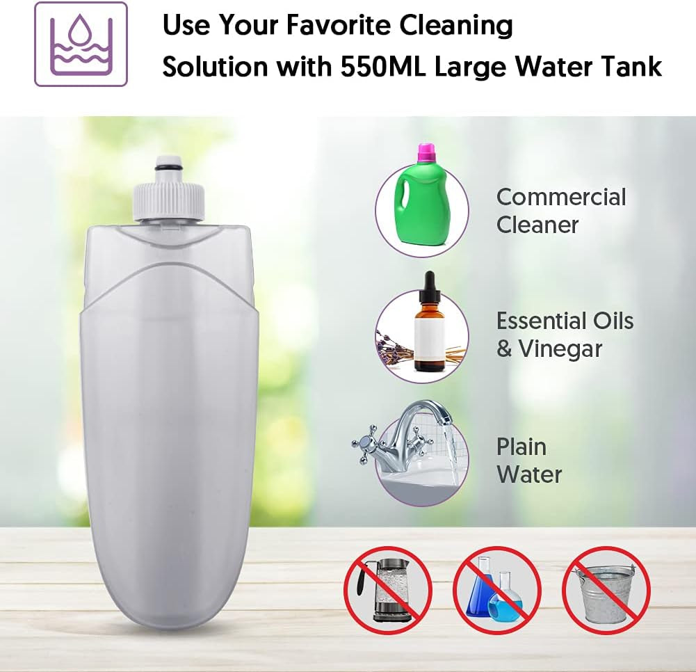 Spray Mop for Cleaning Floors, Microfiber Floor Mops Wet Dry Flat Mop with 550ML Refillable Bottle 2 Washable Pads Replacement, Dust Mop for Wooden Laminate Tile Marble Kitchen Hard Floors