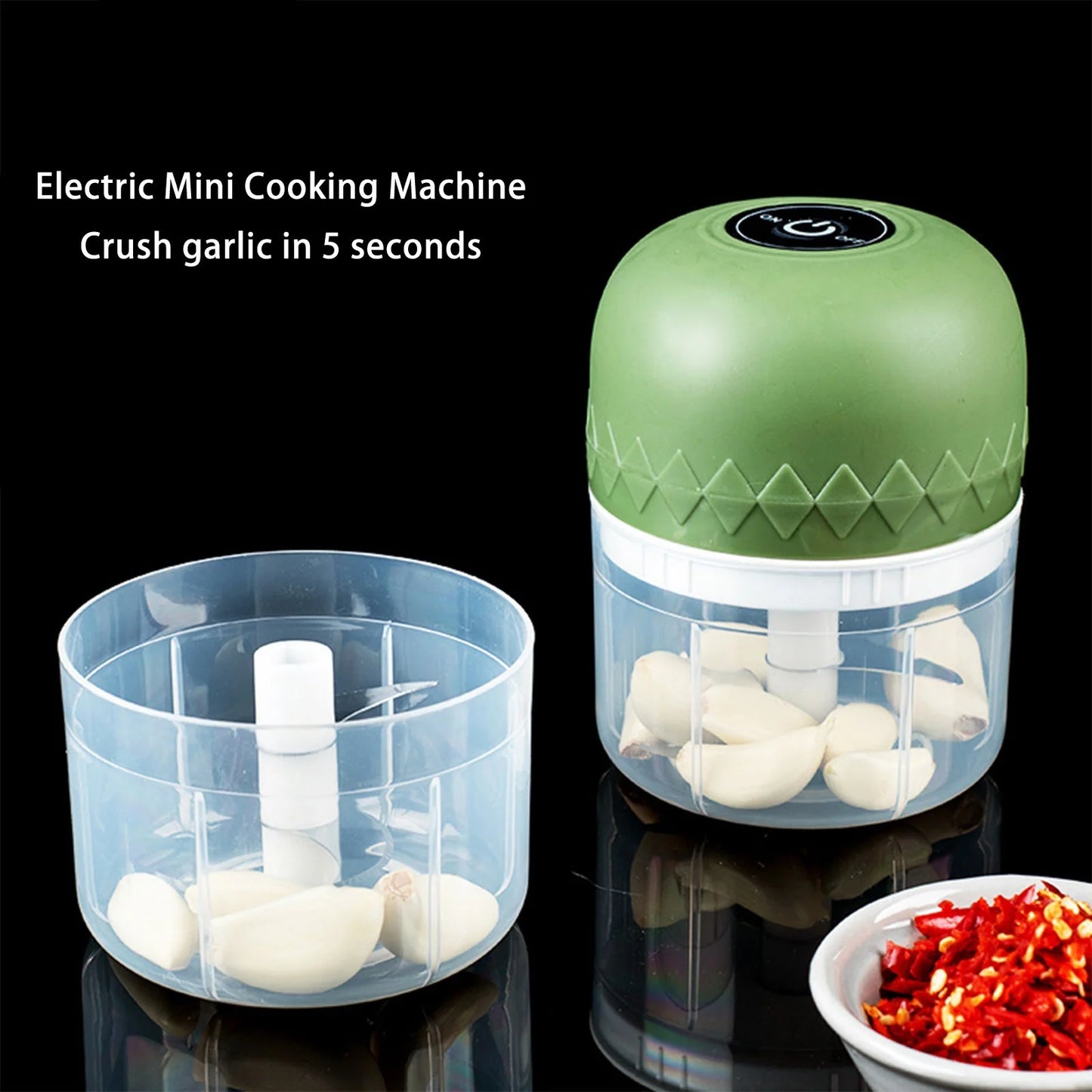 Clearance under $2.00 Wireless Portable Mini Food Chopper,Small Electric Food Processor for Garlic Veggies ,Dicing, Mincing & Puree , Baby Food Maker