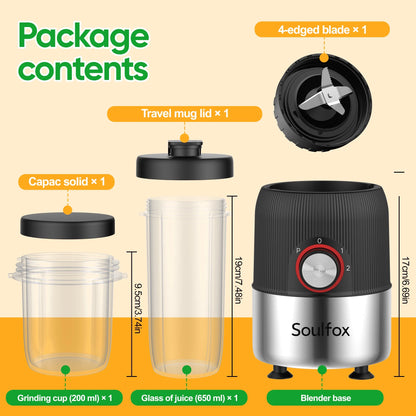 Multifunctional Portable Electric Mini Blender Mixer Shaker Mini Portable Blender Matte Black Fresh Juice Mini Fast Portable Blender
